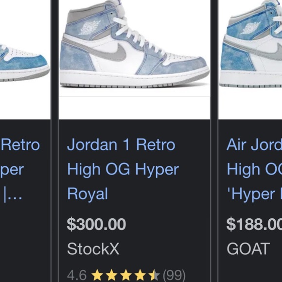 Air Jordan 1 Retro High "Hyper Royal" - Picture 6 of 6